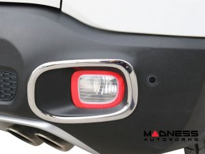 Jeep Renegade Rear Reflector Trim Set - Chrome (2019-2024) Jeep Renegade Rear Reflector Trim Set - Chrome (2019-2024)